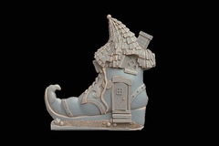 Силиконовый молд № 417 Домик башмак 2 D ( серия домики для гномов и фей)