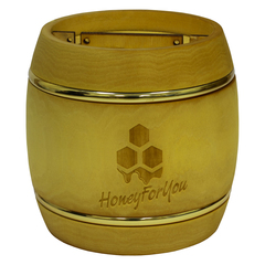 Деревянный бочонок с донниковым мёдом HoneyForYou, 0,3 кг