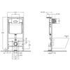BelBagno BB5177CH-TOR/SC/BB026/BB081CR Комплект 3 в 1 Унитаз подвесной с сиденьем BelBagno UNO-TOR BB5177CH-TOR/SC + Система инсталляции 2 в 1 BelBagno BB026/BB081CR