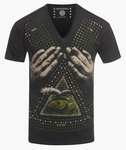 The Saints Sinphony | Футболка мужская ROCNATION GREEN TAN TS2956 перед