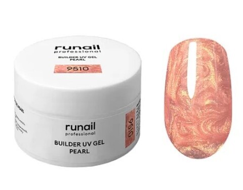 Моделирующий УФ-гель c жемчужным эффектом BUILDER UV GEL PEARL, 15 г №9510