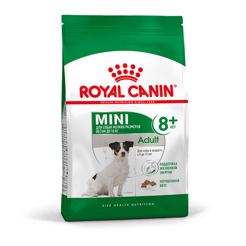 Royal Canin Mini Adult 8+ сухой корм для пожилых собак мелких пород старше 8 лет, 2 кг