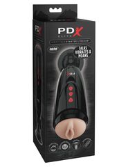 Мастурбатор-вагина с вибрацией Dirty Talk Starter Stroker - 