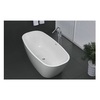 BelBagno BB72-1500 Отдельностоящая, прямоугольная акриловая ванна в комплекте со сливом-переливом цвета хром 1500x760x600