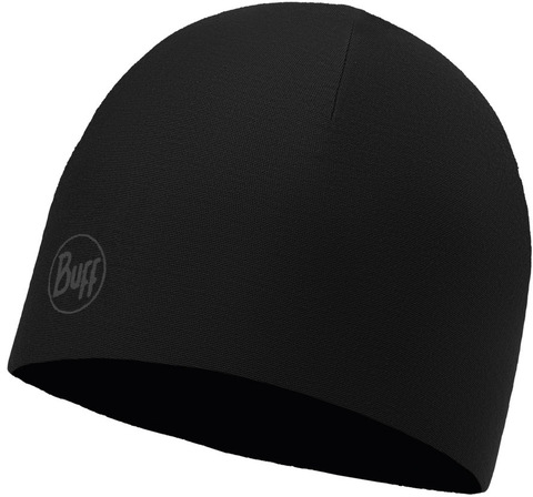 Картинка шапка Buff Hat Microfiber Reversible R-Solid Black - 1