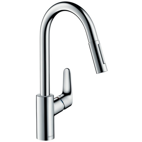 Смеситель для кухни с выдвижным изливом и лейкой Hansgrohe Focus 31815000