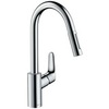 Смеситель для кухни с выдвижным изливом и лейкой Hansgrohe Focus 31815000