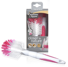 Щеточка для мытья бутылок и сосок, 1 шт. в уп. (розовый)