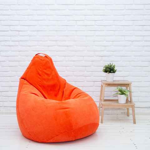 Груша M микровельвет (оранжевая)