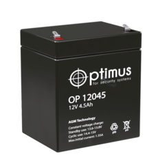 Аккумулятор Optimus OP 12045 (AGM)