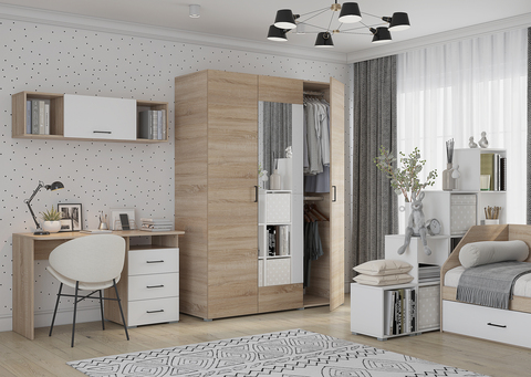 Шкаф 3ств 1200 Горизонт