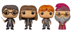 Фигурка Funko POP! Harry Potter Harry/Hermione/Ron/Dumbledor (Exc) 4PK
