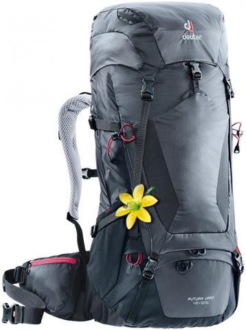 Картинка рюкзак туристический Deuter Futura Vario 45+10 Sl Graphite-Black - 1