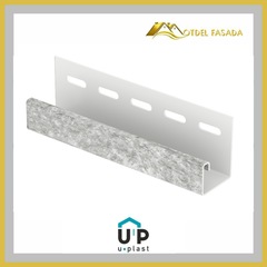 Джей профиль Юпласт Кварцит Светло-Серый 3,05м