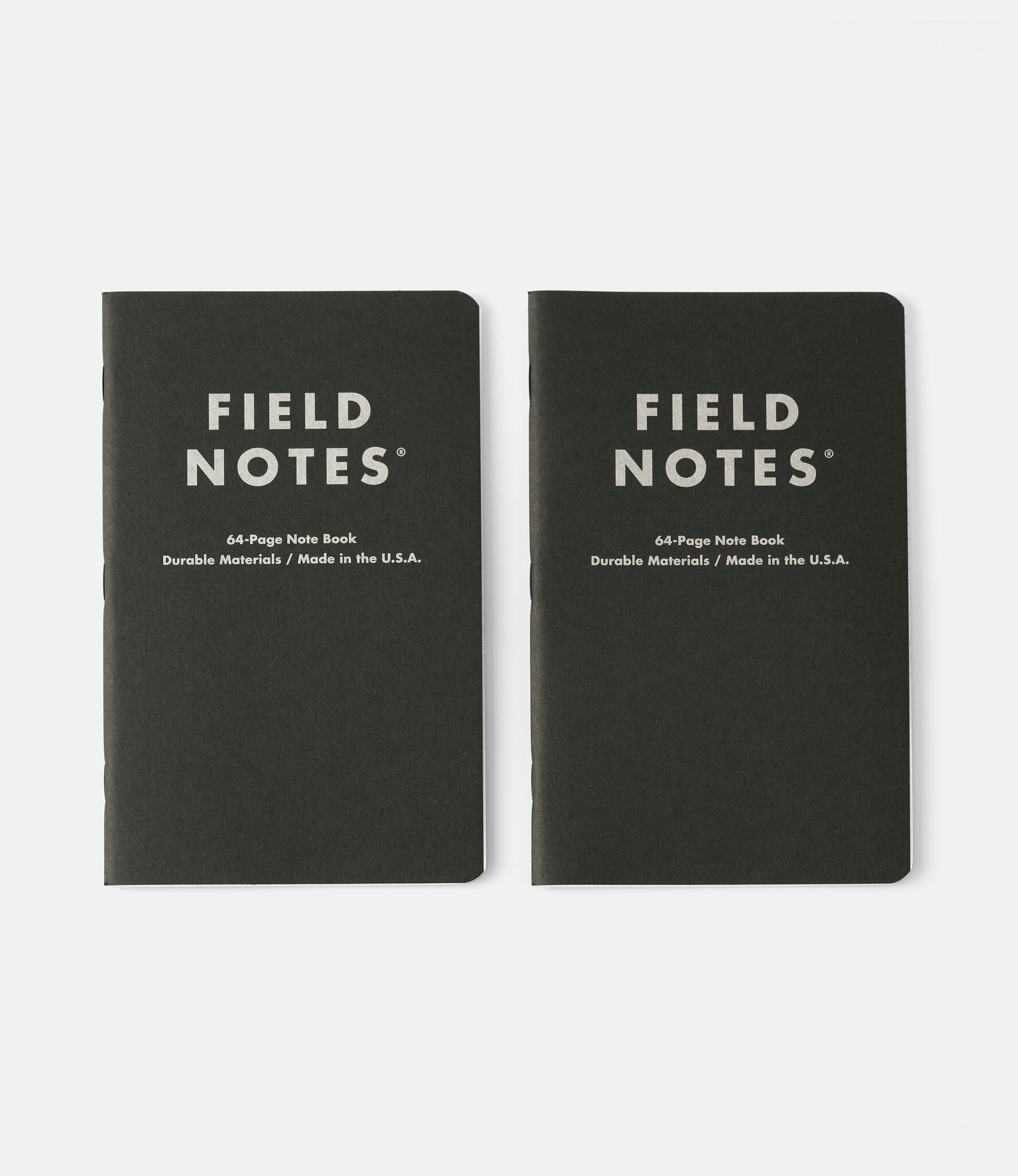 Field Notes Pitch Black Note Book — набор линованных блокнотов