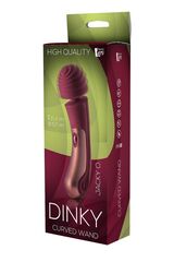 Жезловый вибромассажер Dinky Curved Wand Jacky O. - 21,4 см. - 