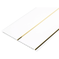 Панель ПВХ потолочная 2-х секционная ЗОЛОТО (3000х240х10мм)