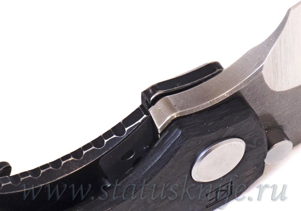 Нож CKF/Rotten Evolution 2.0 (cool CF + dark Ti handle, dark Ti clip & spacer, M390 2-tone satin/stonewash)