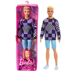 Кукла Barbie Модник Кен в свитере в клетку 29 см