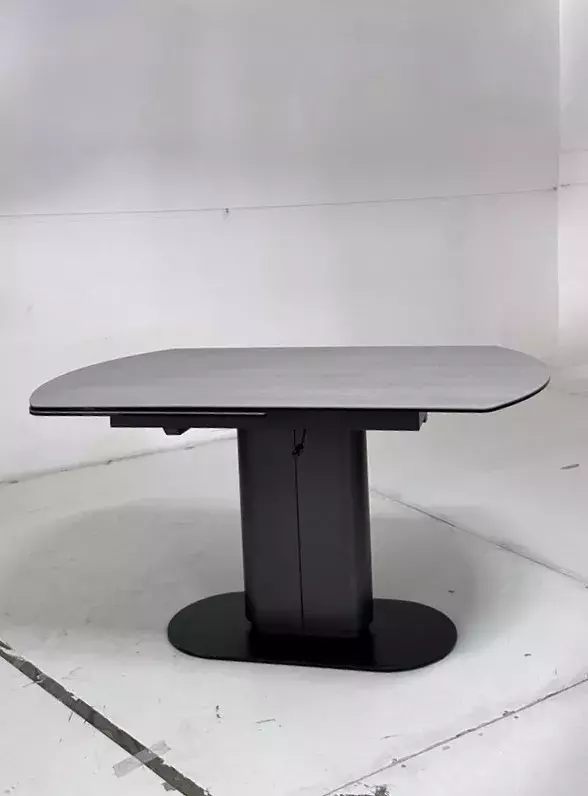 Стол KAI 140 TL-58 поворотная система раскладки, испанская керамика / Темно-серый / Черный, DISAUR