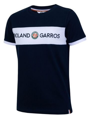 Детская теннисная футболка Roland Garros Tee Shirt Colour Block - marine