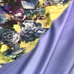 Ткань костюмно-плательная ткань цвет лавандовый 3220