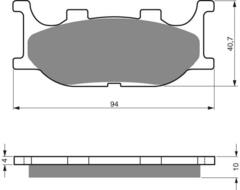 Тормозные колодки дисковые 099 AD