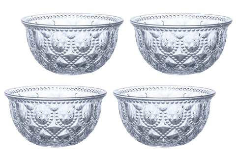 Набор салатников 4шт 400мл WD Lifestyle Dubai голубой