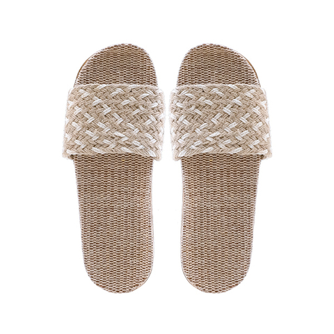 (2PV)Kardli slippers（man) - Мужские тапочки летние (41-42; *280мм*), (Подошва-Резина / Верх-Текстильные материал), (100 пар в коробке)