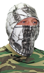 Шапка- маска Снегоход тк.Флис цв. Белый Лес