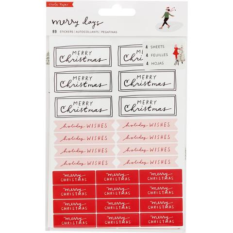 Стикеры Merry Days Waterfall Stickers 89 шт