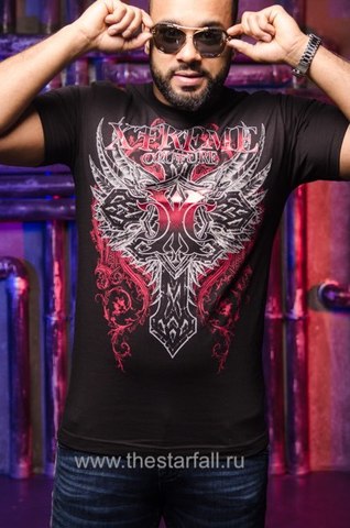 Xtreme Couture | Футболка мужская Legionaire X1790 от Affliction перед на модели