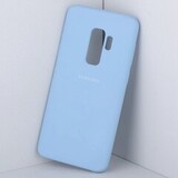 Силиконовый чехол Silicone Cover для Samsung Galaxy S9 Plus (Серо-голубой)