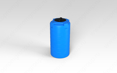 Ёмкость пластиковая пищевая ЭкоПром T 1.5 300 л. вертикальная усиленная под плотность до 1.5 г/см3 (61x61x118см;синий) - арт.555324