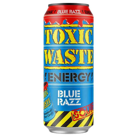 Энергетический б/а напиток со вкусом кислой голубики и малины Toxic Waste Sour Blue Razz , 500 мл
