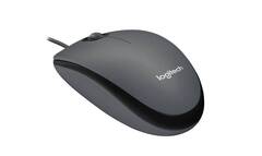 Мышь проводная Logitech M90, оптическая, 1000 dpi, USB, кабель 1,8 м, темно-серый.