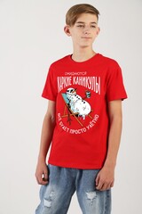 Фуфайка (футболка) для мальчика Карнавал-2 Виотекс КРАСНЫЙ