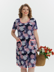 4728 Халат на пуговицах