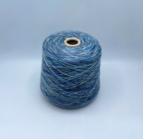 Бобинная пряжа (пр.Италия),2/14 700м/100гр. 100% Меринос, цвет-Мультиколор(495/442), арт.36565