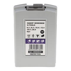 Набор зенковок 60° 6,3-20,5мм DIN334C 3z HSSE-Co5 6шт H-Tools 896806EHT