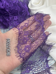 Кружево фиолетовое 10-13 см купон ~ 3 м