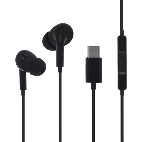Наушники проводные внутриканальные с микрофоном, TYPE-C, BY