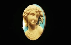 Силиконовая форма Камея Девушка № 42