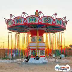 Детская цепочная карусель «Летающий сад», 24 места 15×15×7 м