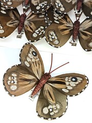 Набор бабочек с прищепкой 6х7 см