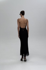 Платье коктейльное с кружевом