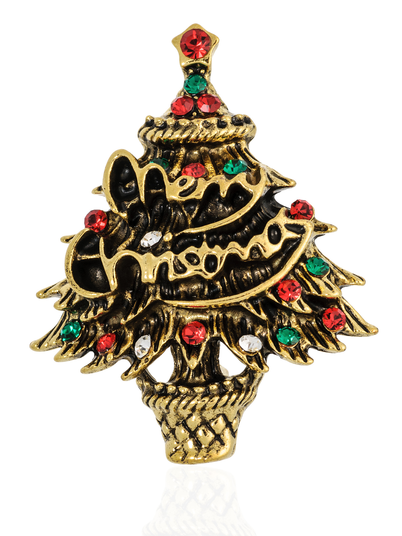 Новогодняя брошь Елка