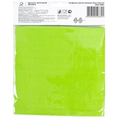 Салфетка светло-зеленая 33см 12шт