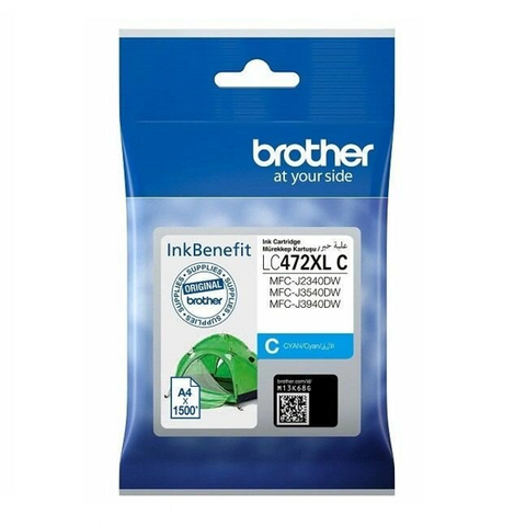 Струйный картридж Brother LC472XLС голубой 1500 стр для Brother MFCJ2340DW, MFCJ3540DW, MFCJ3940DW