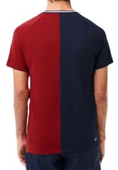 Теннисная футболка Lacoste Sport x Daniil Medvedev Ultra-Dry Tennis T-Shirt - navy blue/bordeaux